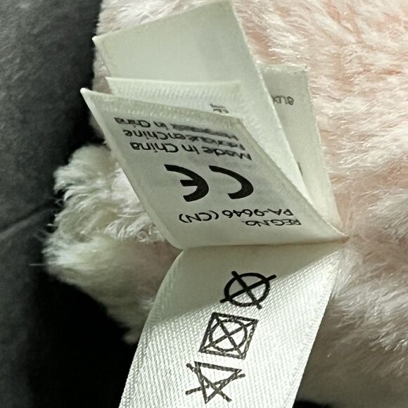 Little Jellycat Pink Bunny Rabbit 6" Stuffed Plush Smudge Crinkle Squeaky Toy - Picture 11 of 15